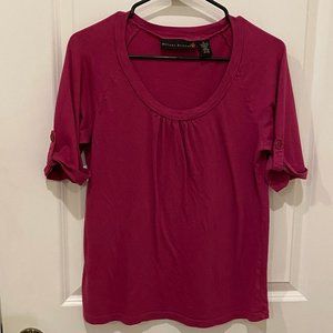 Allison Brittney Scoop Neck Short Sleeve Top